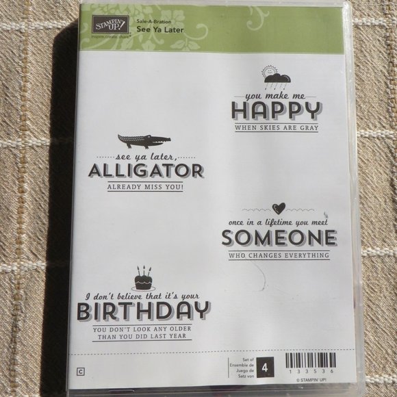 Stampin" Up See Ya Later Stamp Set - Picture 1 of 4
